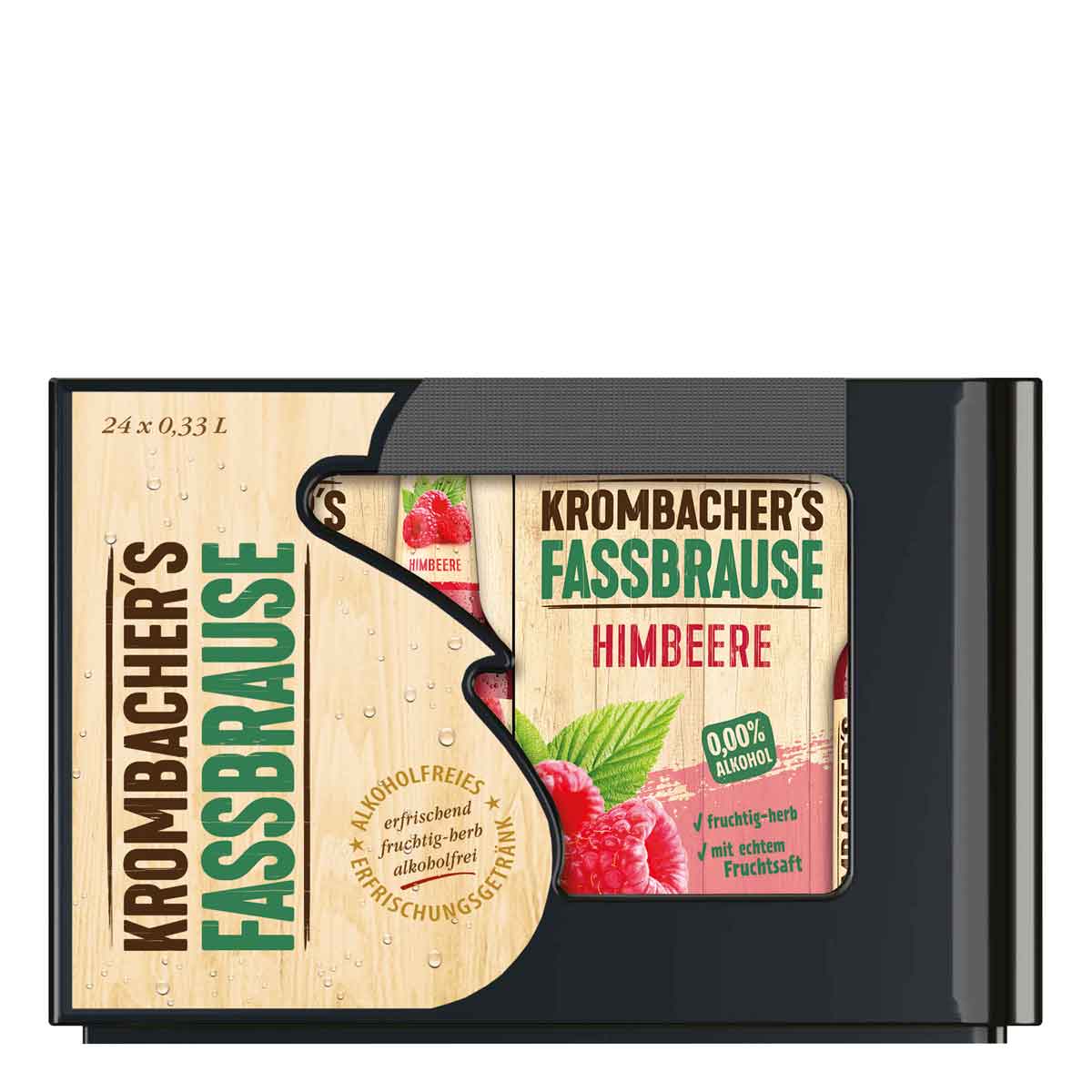 Krombacher-Fassbrause-Himbeere-Kiste-24x0_33-Ltr-Flaschen-2024-10-08-Original Krombacher Fassbrause Himbeere