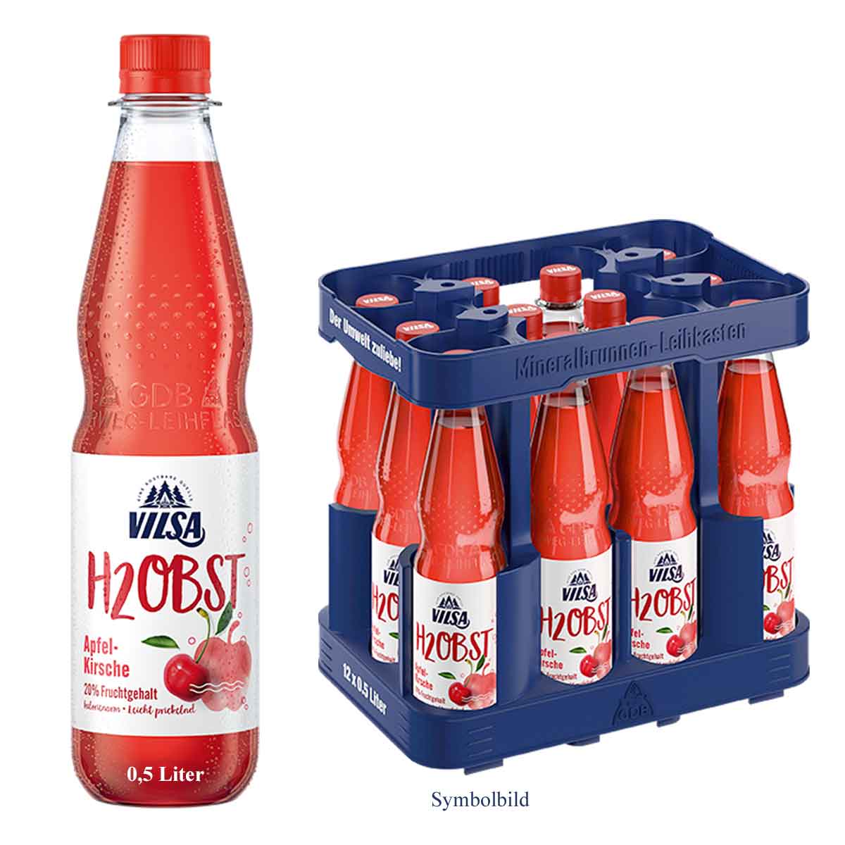 Vilsa H2Obst Apfel-Kirsch PET
